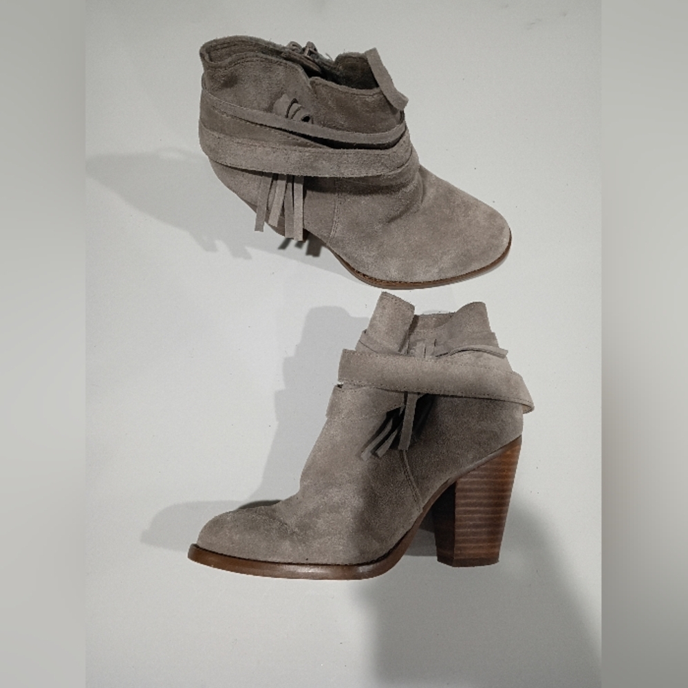 Sole Society Gray Suede Ankle Boots Size 6.5M - Picture 12 of 13